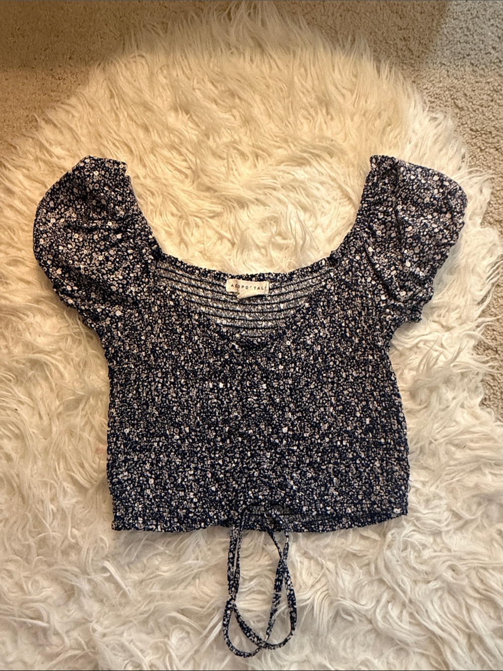 Aeropostale Crop Top with Drawstring Size XS